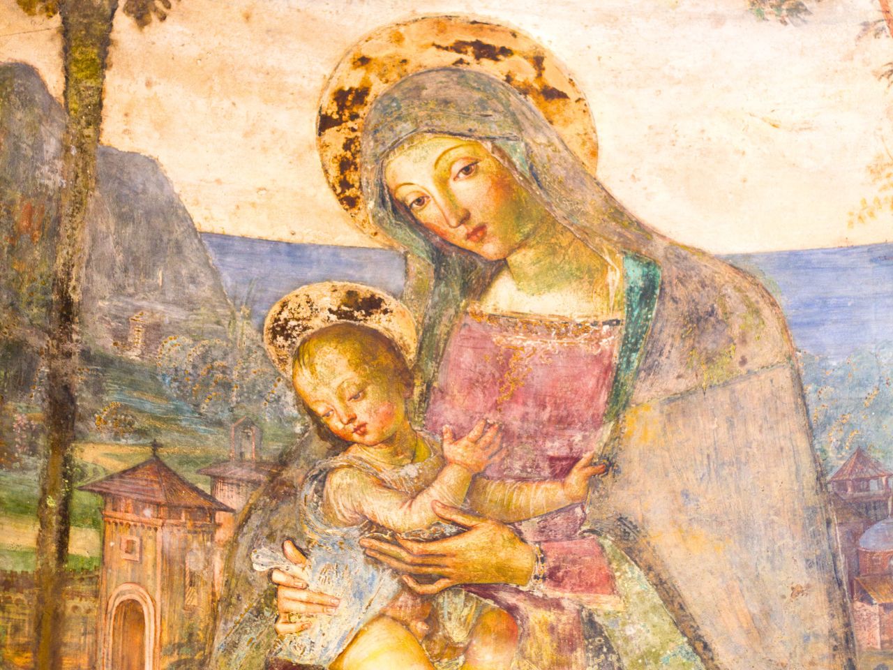 Spoleto, Umbria, fresk Pinturicchio